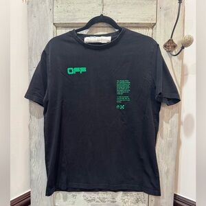 Off-White Golden Ratio Arch Shapes T-shirt in black and green M 💯 cotton
